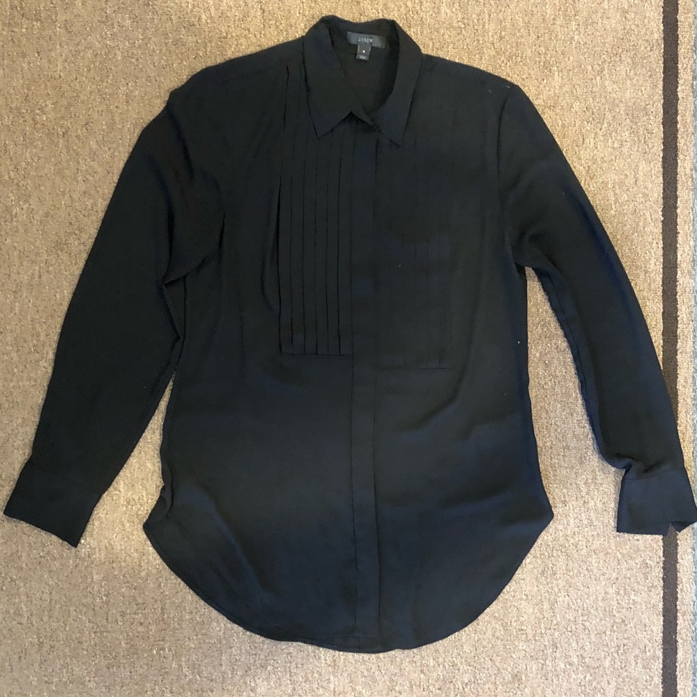 Jcrew Button Down Dress Shirt Blouse Size 4